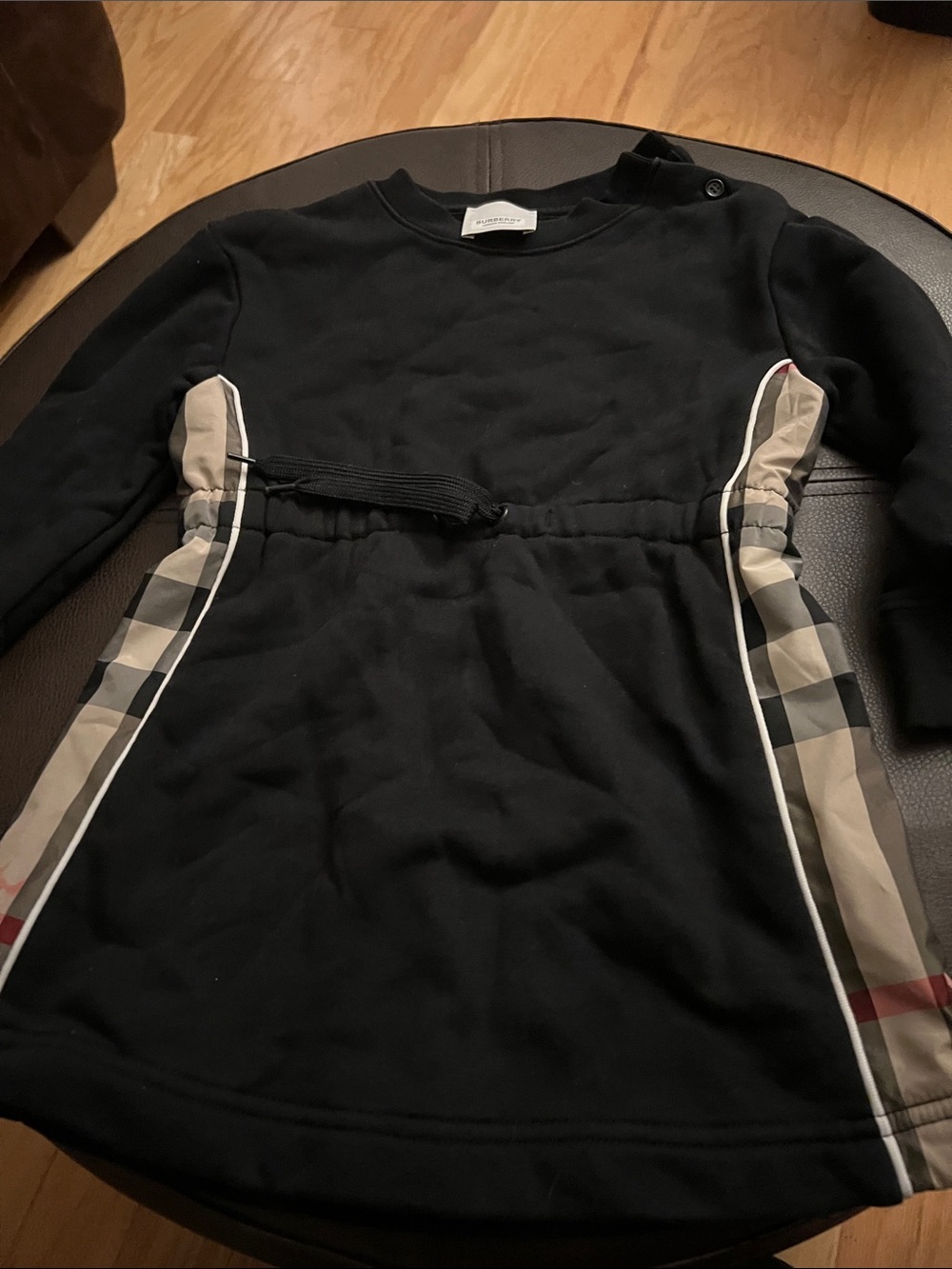 Burberry Black Logo Neck Tee